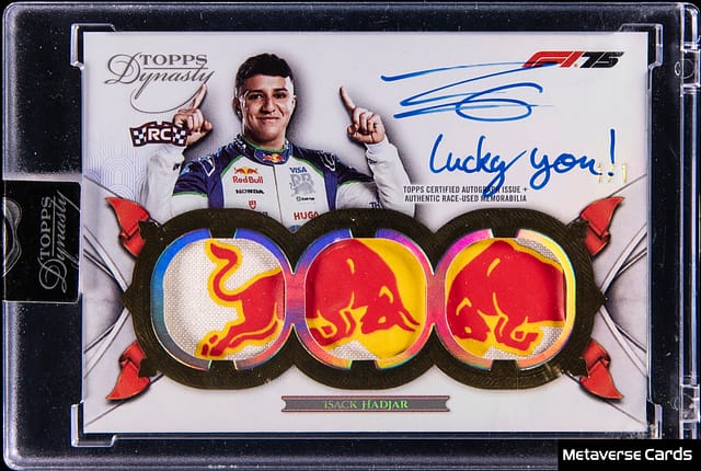 Isack Hadjar 2025 F1 Dynasty 1/1 Gold Sells for $44K