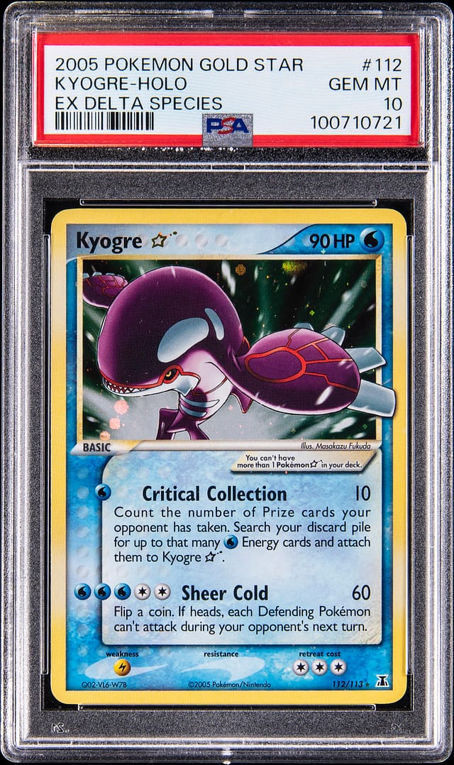 2005 Gold Star Kyogre PSA 10 sells for $40,395