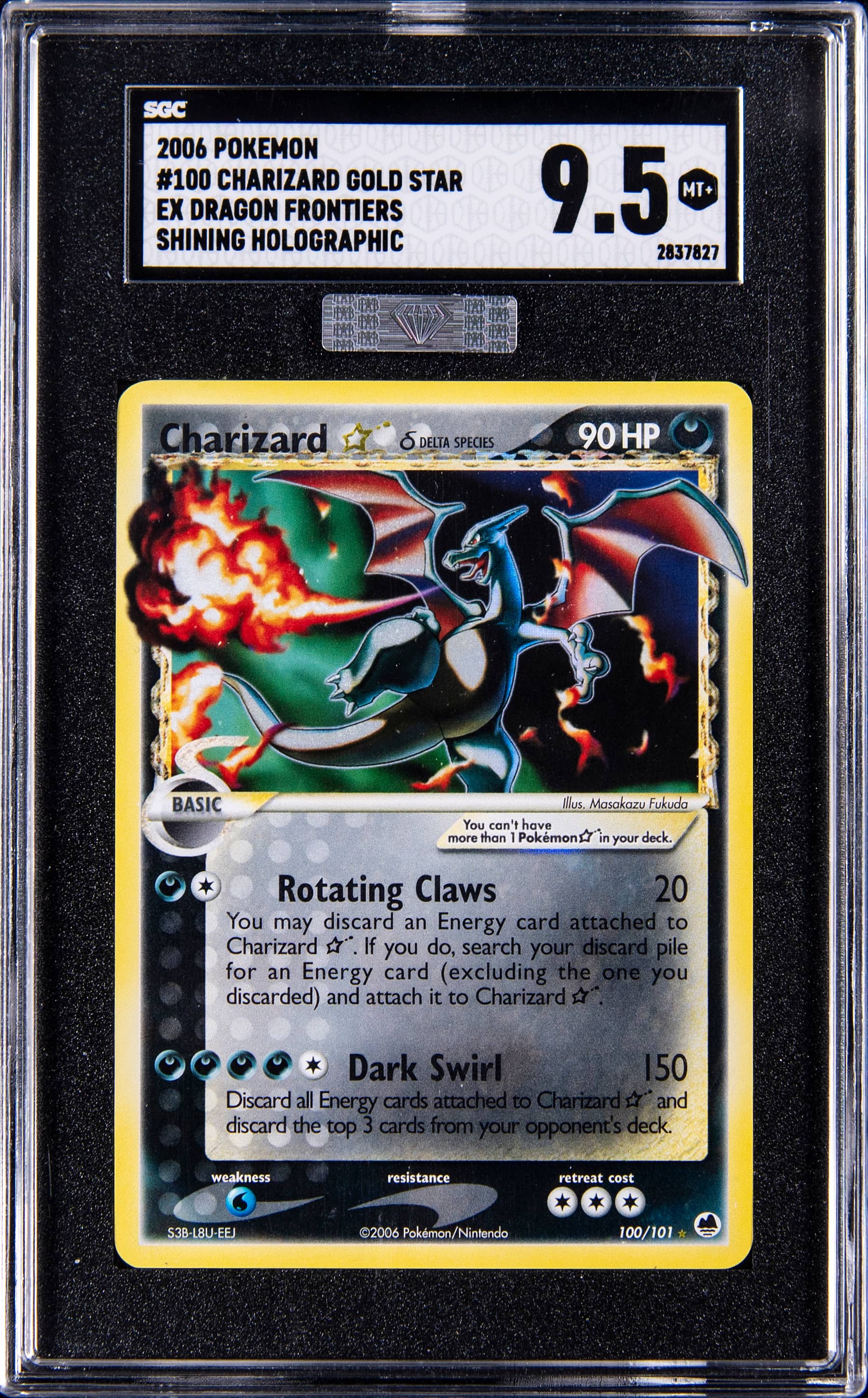 2006 EX Dragon Frontiers Charizard Gold Star Sale