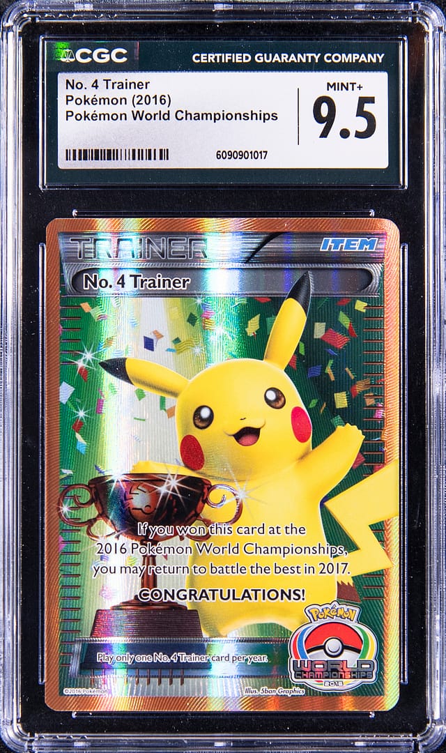 2016 No. 4 Trainer Pikachu Trophy CGC 9.5 Sells