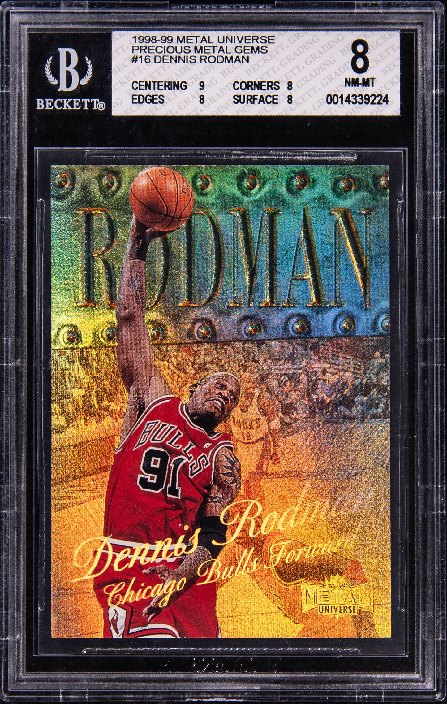 1998-99 Rodman PMG BGS 8 sells for $14,640