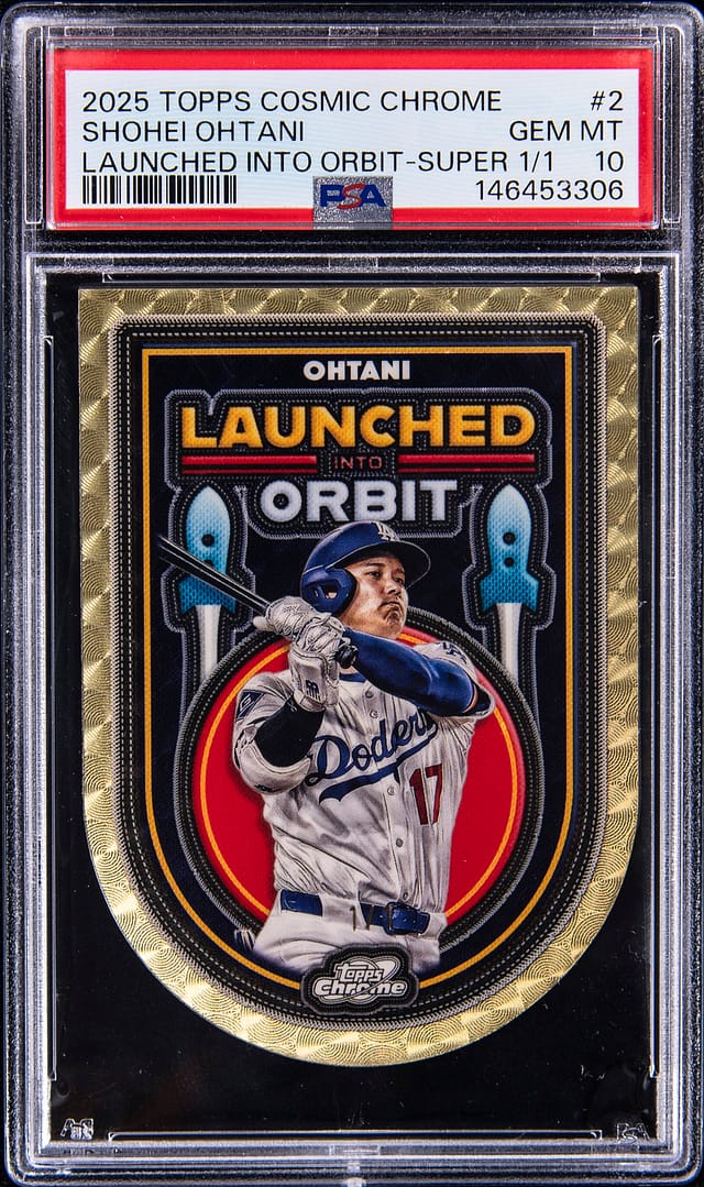 Ohtani 2025 Cosmic Chrome SuperFractor Auto Sells