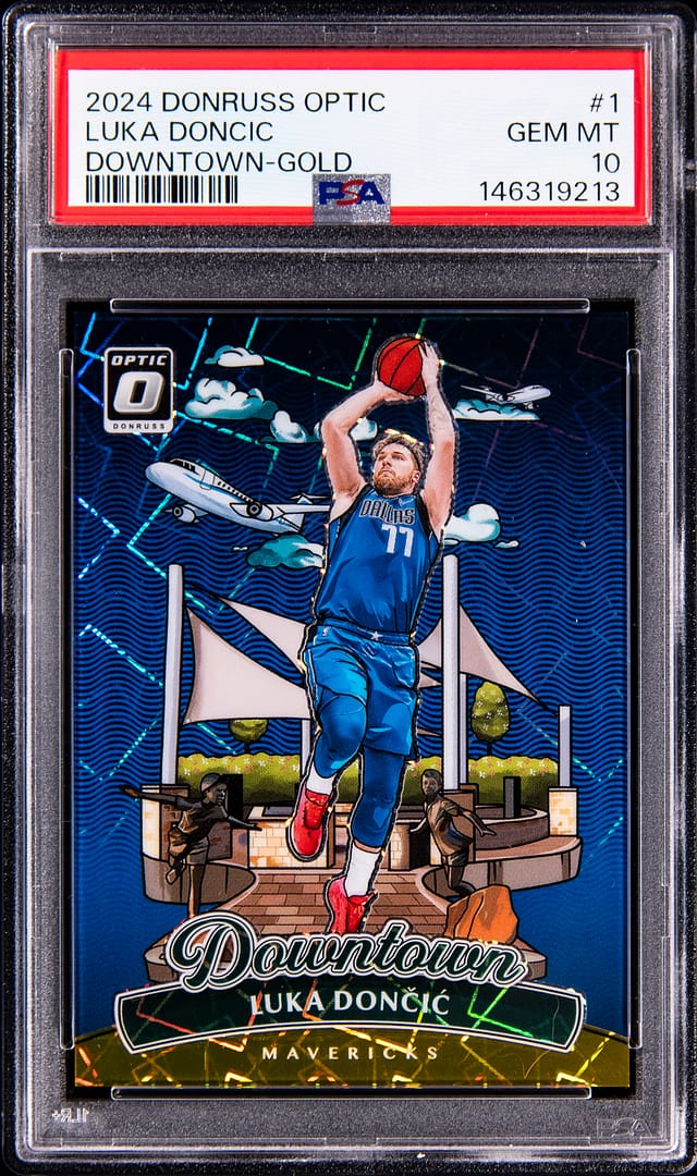 Luka Doncic 2024-25 Downtown Gold PSA 10 Sells for $20K