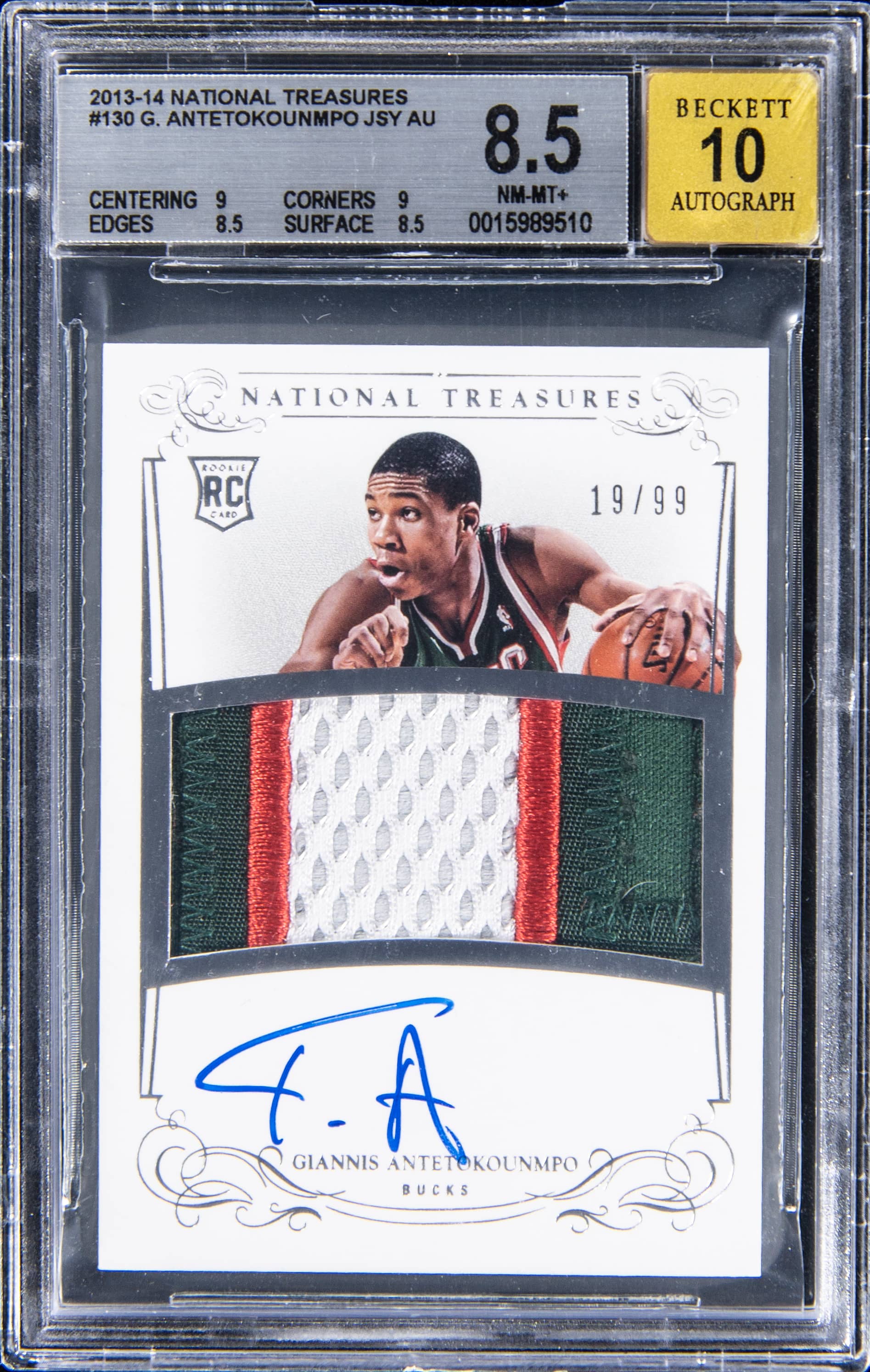 Giannis 2013 NT RPA BGS 8.5 Sells for $27,816