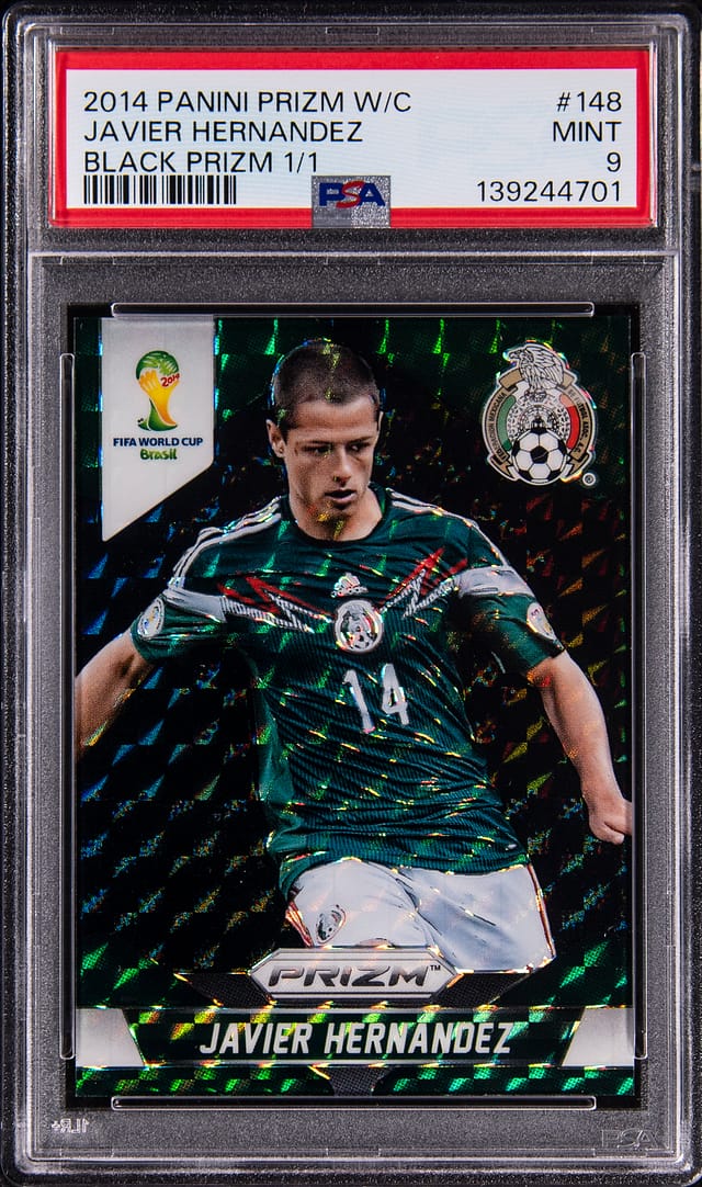 2014 Prizm WC Javier Hernandez Black 1/1 PSA 9 Sale