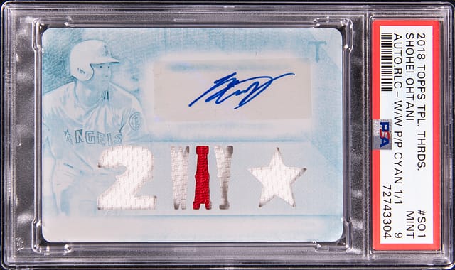 2018 Ohtani Triple Threads White Whale 1/1 Sells