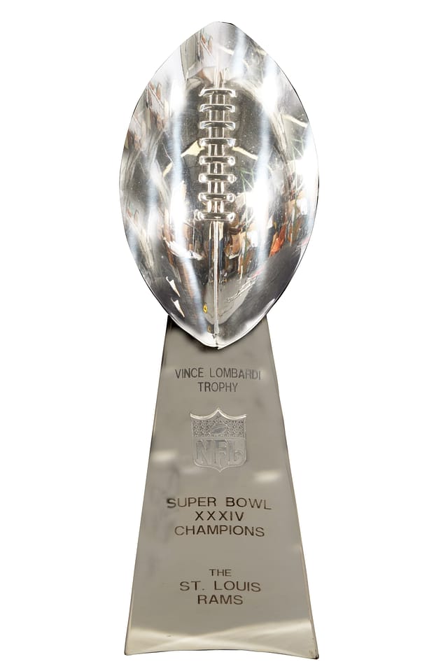 1999 Rams Super Bowl Trophy Sale at Goldin
