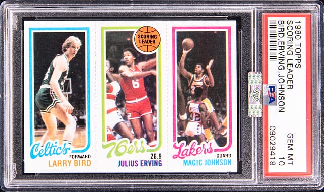 1980-81 Topps Bird/Magic Rookie PSA 10 Sells High
