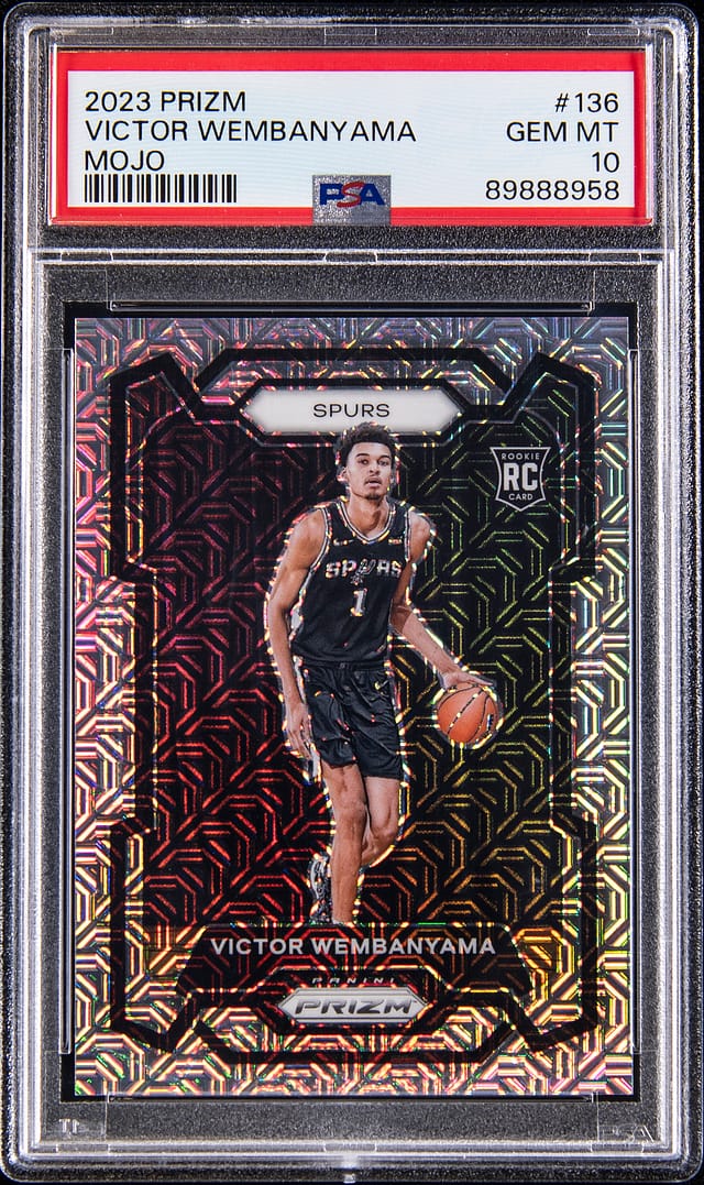 Victor Wembanyama Prizm Mojo /25 PSA 10 Sells for $125K