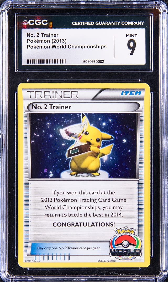 2013 No. 2 Trainer Pikachu Trophy CGC 9 Sells
