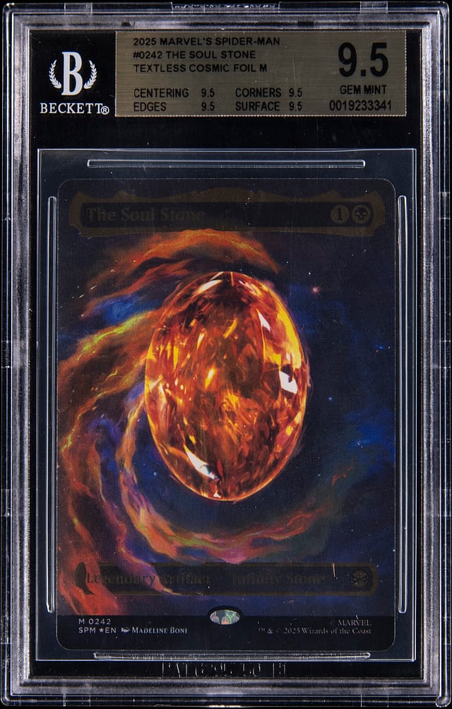 BGS 9.5 Spider-Man Soul Stone MTG Marvel Sale