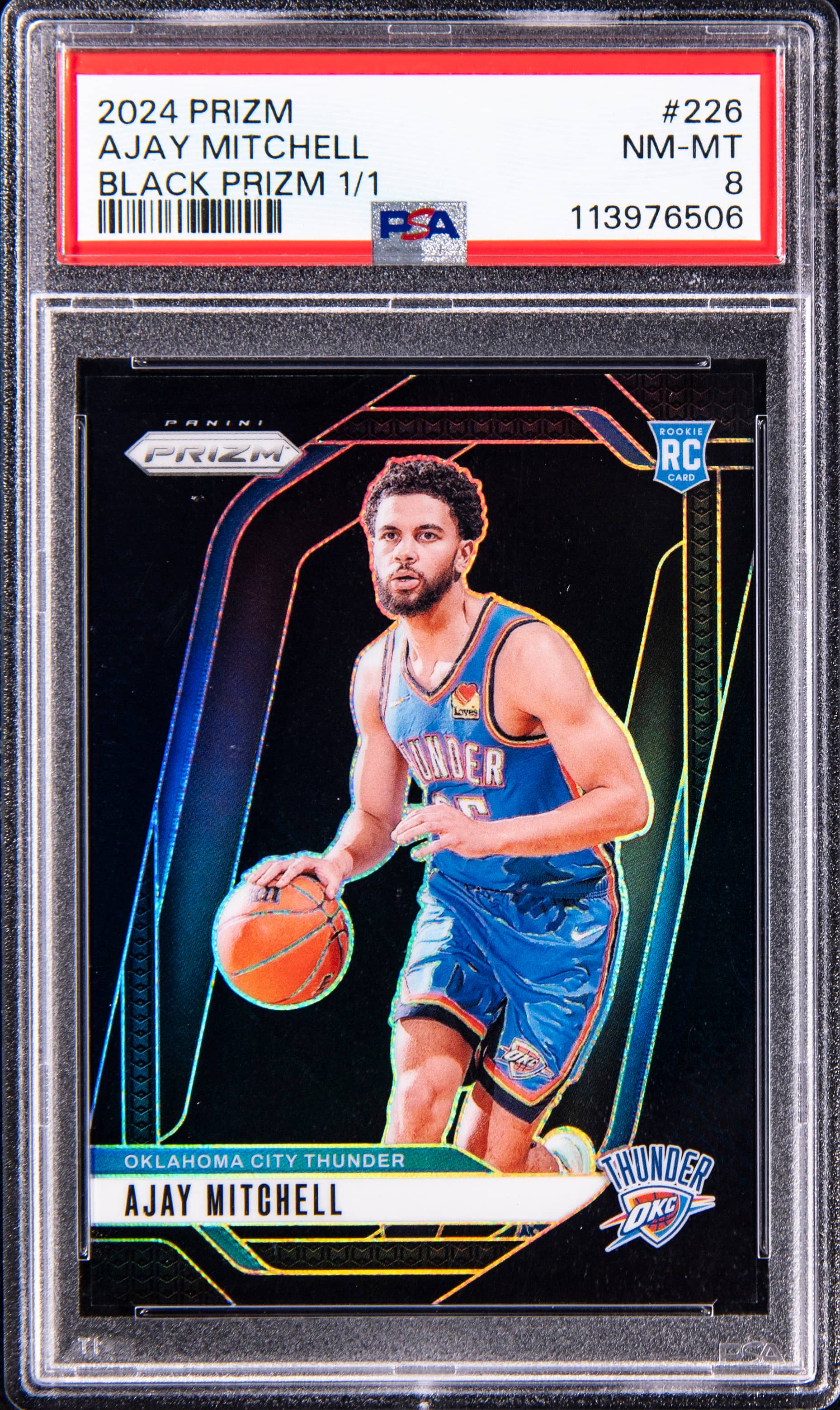 Ajay Mitchell Prizm Black 1/1 Rookie Sells for $19K