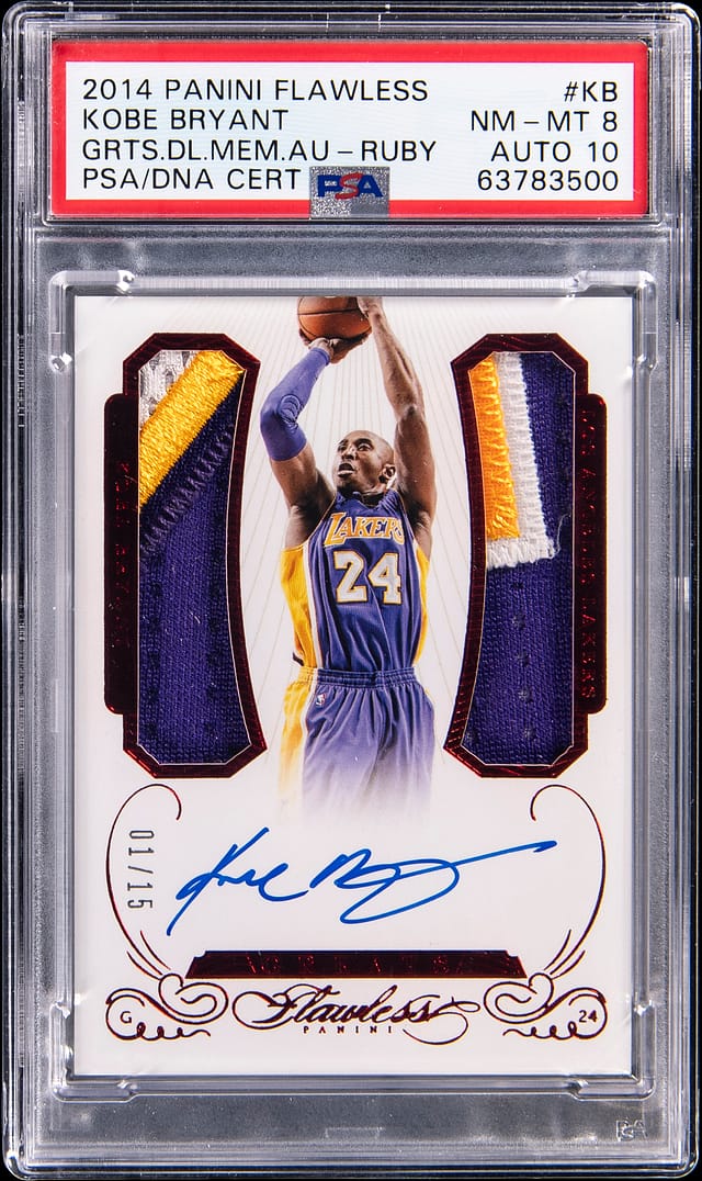 Kobe 2014-15 Flawless Ruby Auto Patch #01/15 Sold