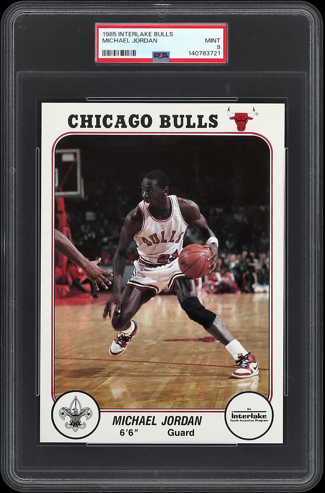 1985 Interlake Bulls Michael Jordan PSA 9 Sells for $22K