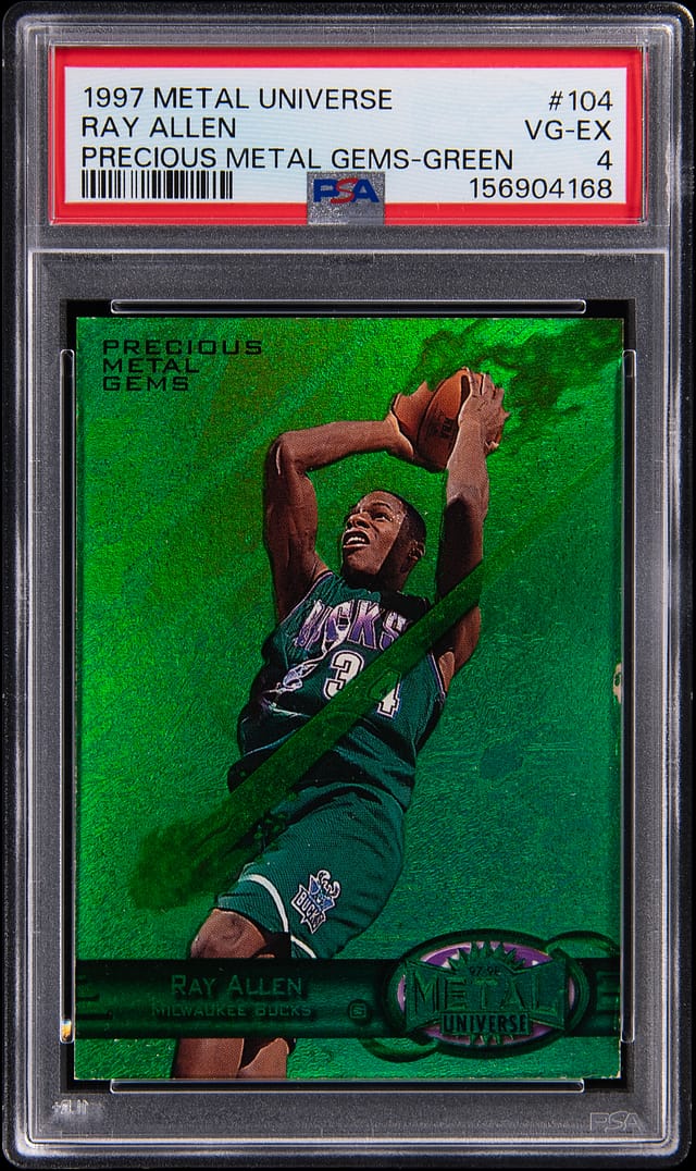 Ray Allen 1997-98 PMG Green PSA 4 Sells for $79K
