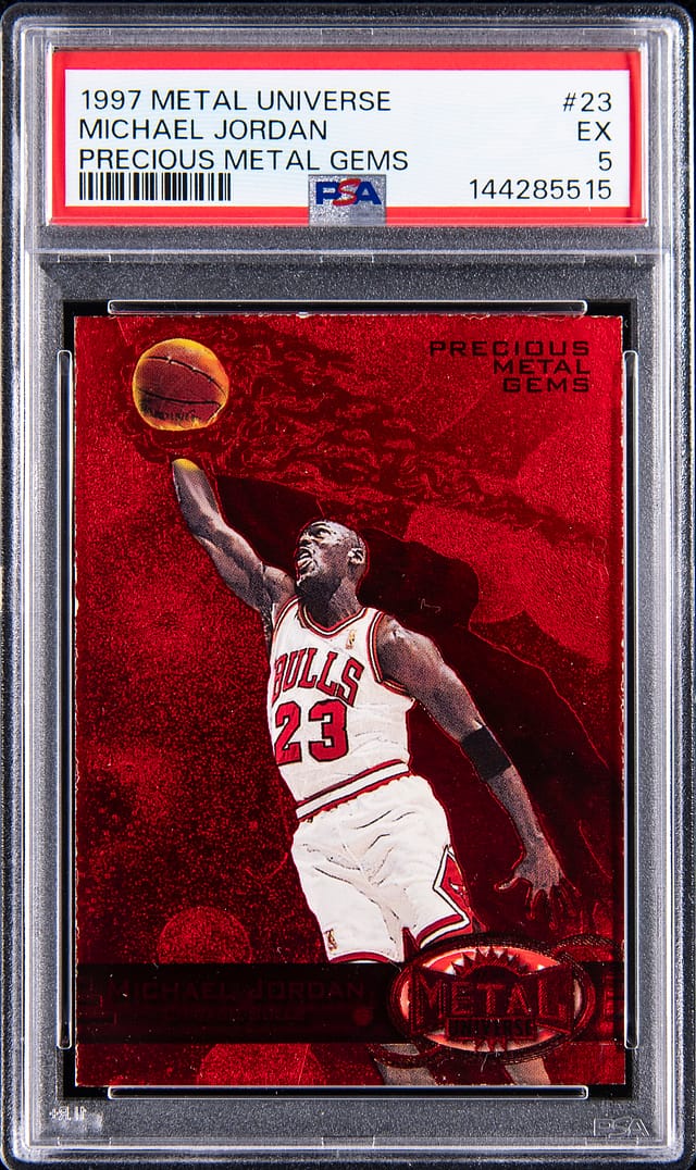 1997-98 PMG Red Michael Jordan PSA 5 Sells for $640K