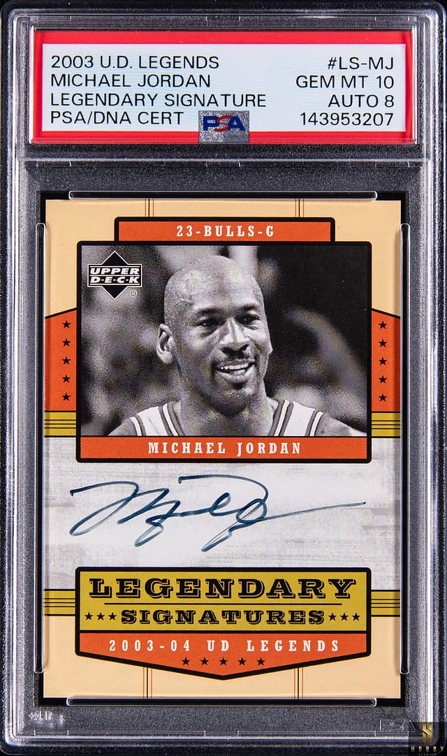 2003-04 UD Legends MJ Auto PSA 10 Sells for $21K