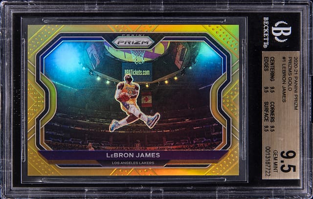 LeBron 2020-21 Prizm Gold /10 BGS 9.5 Sells for $151K