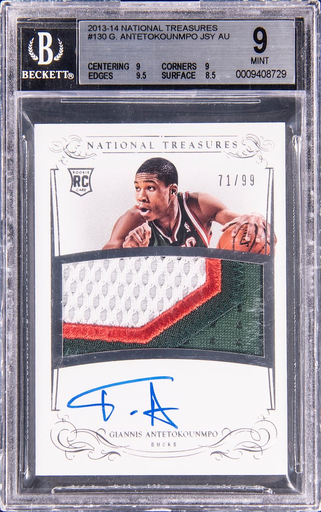 Giannis 2013-14 NT RPA BGS 9 Sells for $25,023