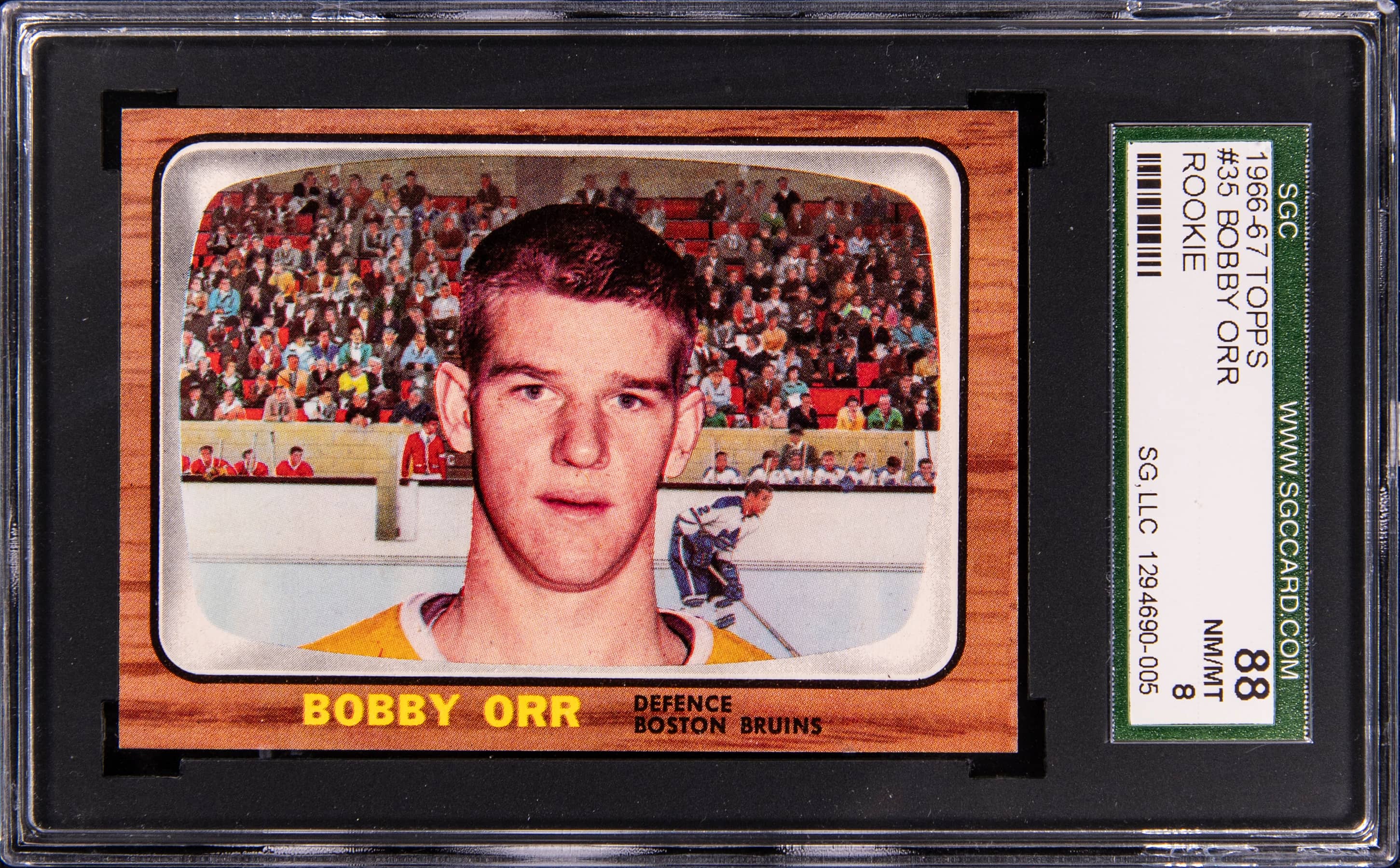1966-67 Topps Bobby Orr RC SGC 8 sells for $29,890