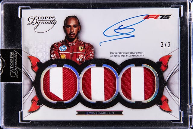 Lewis Hamilton 2025 Dynasty F1 Black /2 Sells for $25K