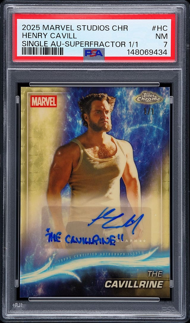 Henry Cavill 2025 Marvel Chrome SuperFractor 1/1 Sale