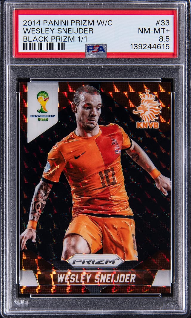 2014 Prizm Black 1/1 Wesley Sneijder Sells for $19.5K