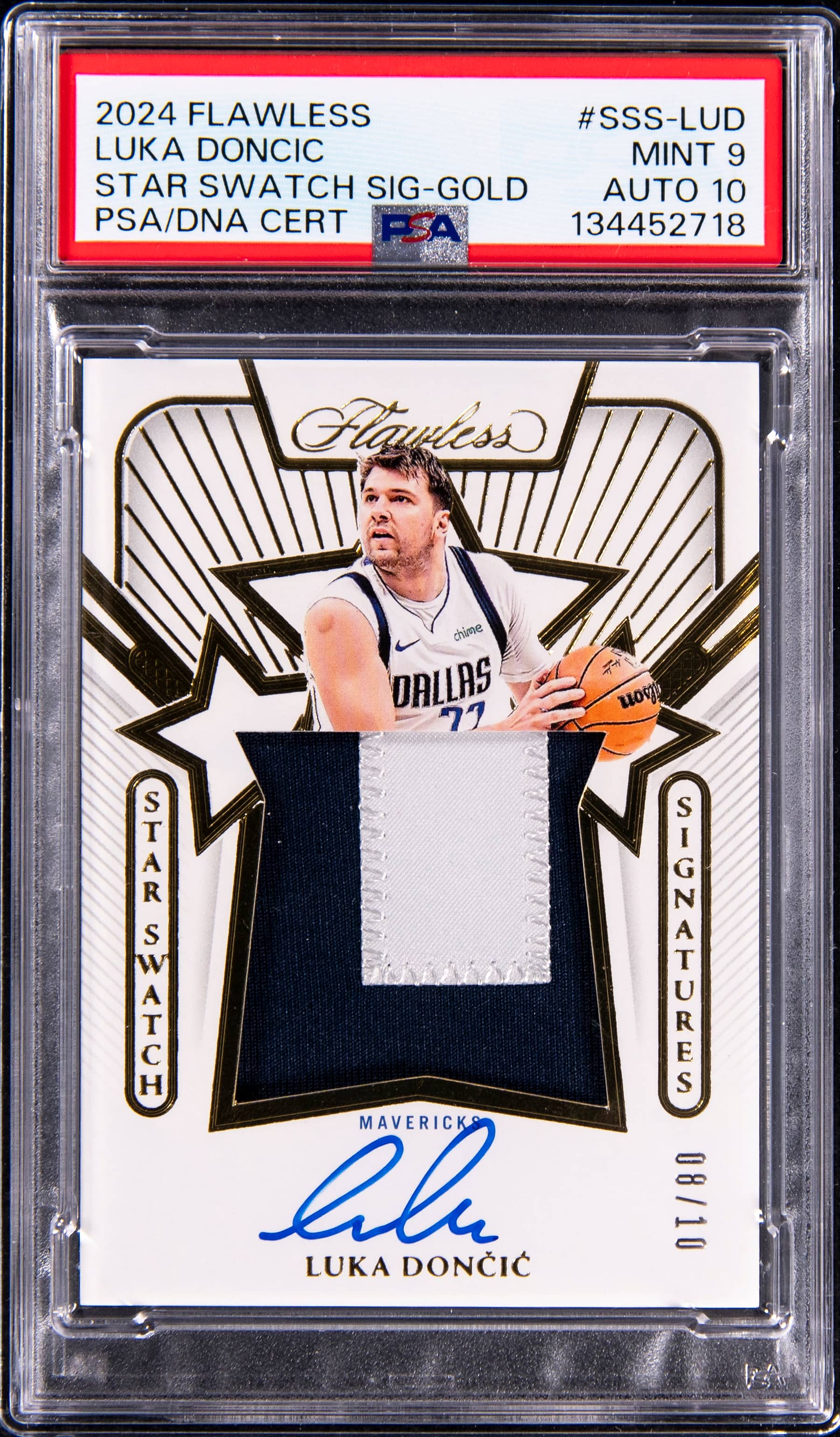 Luka Doncic Flawless Gold /10 PSA 9 Auto 10 Sale