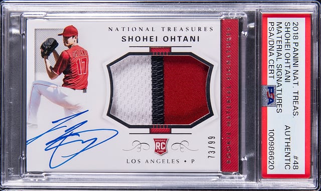 2018 NT Shohei Ohtani Patch Auto RC Sells for $12,210