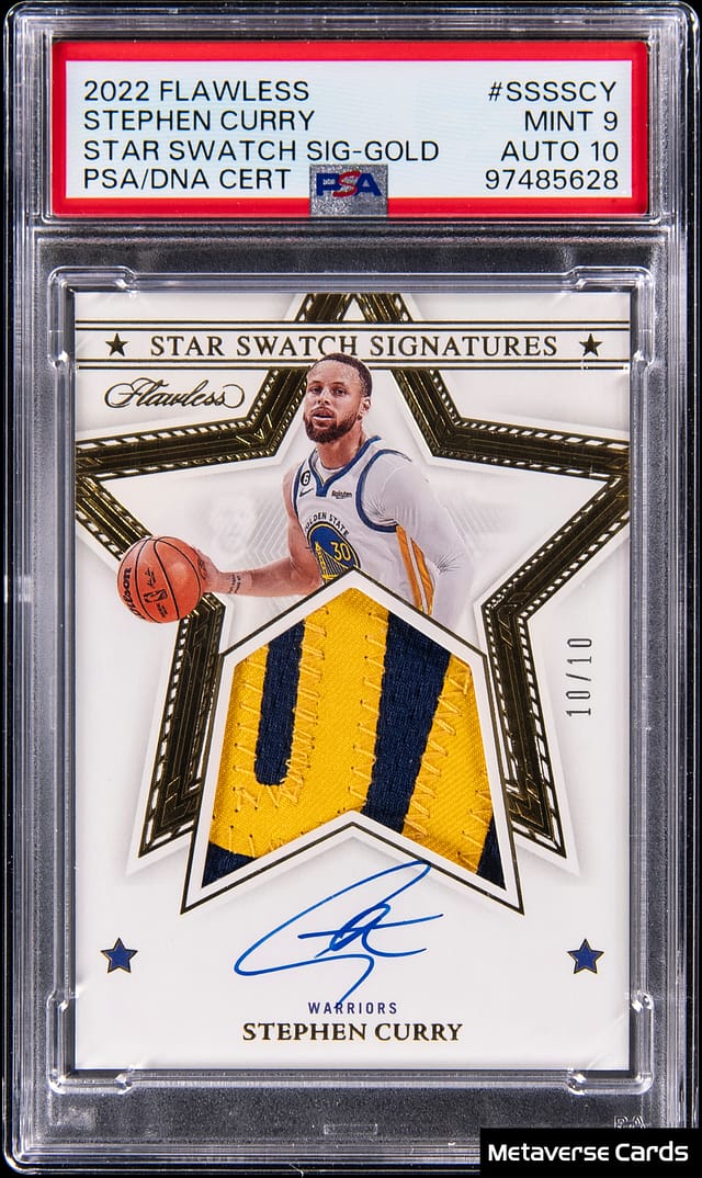 2022-23 Flawless Stephen Curry Gold Auto Patch Sale