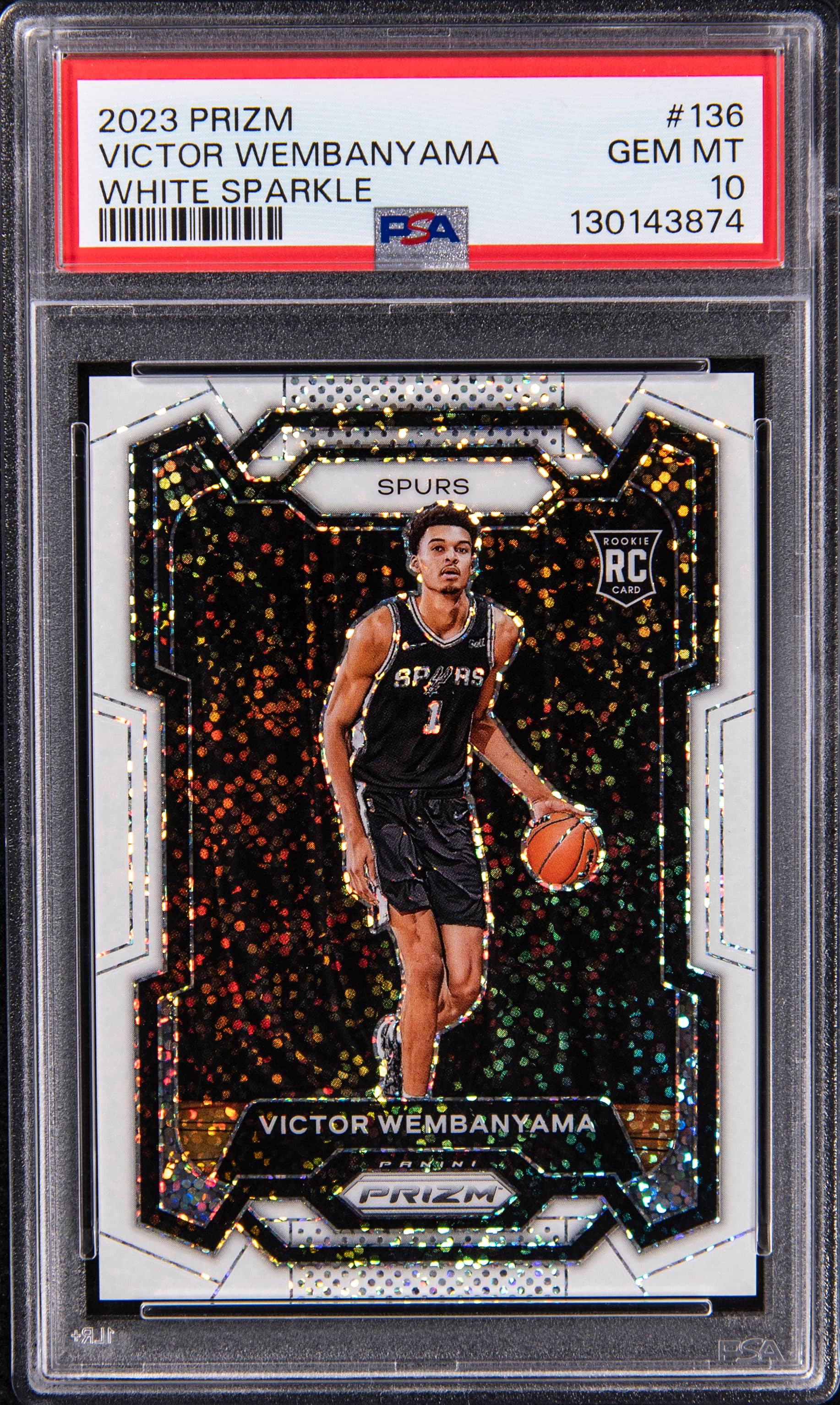 Victor Wembanyama Prizm White Sparkle PSA 10 Sells