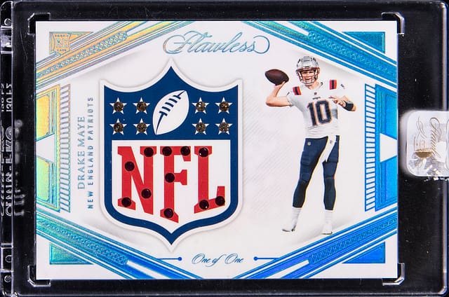 Drake Maye 2024 Flawless NFL Shield 1/1 Sells for $19K