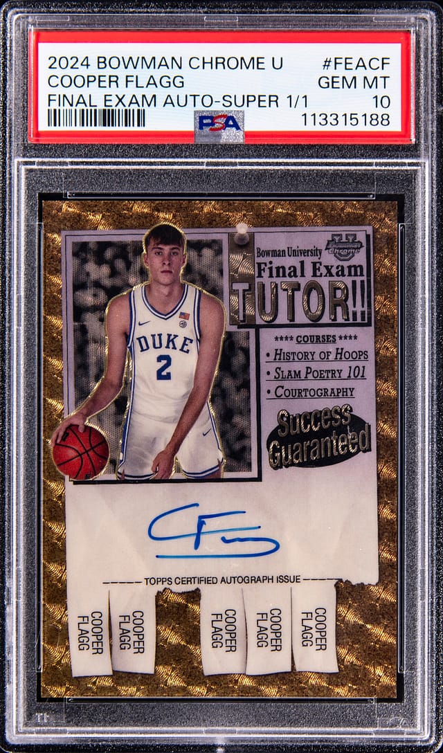 Cooper Flagg 1/1 SuperFractor Auto Sells for $14.6K