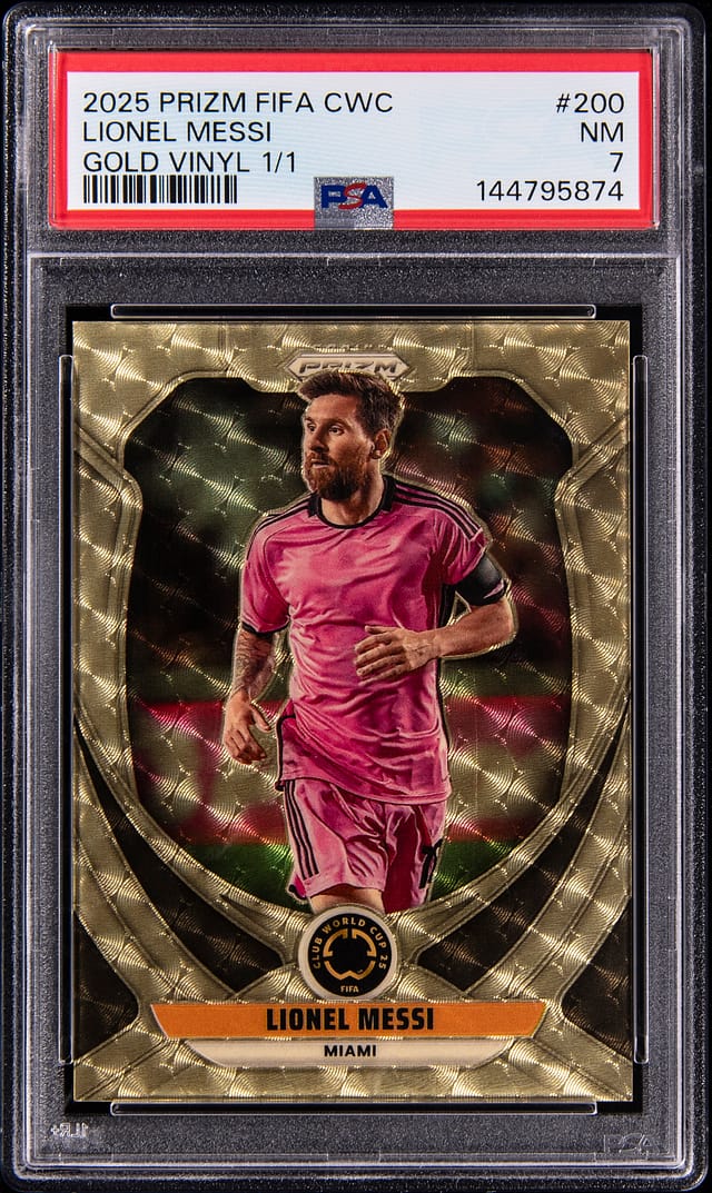 Messi 2025 Prizm Club World Cup Gold Vinyl 1/1 Sale