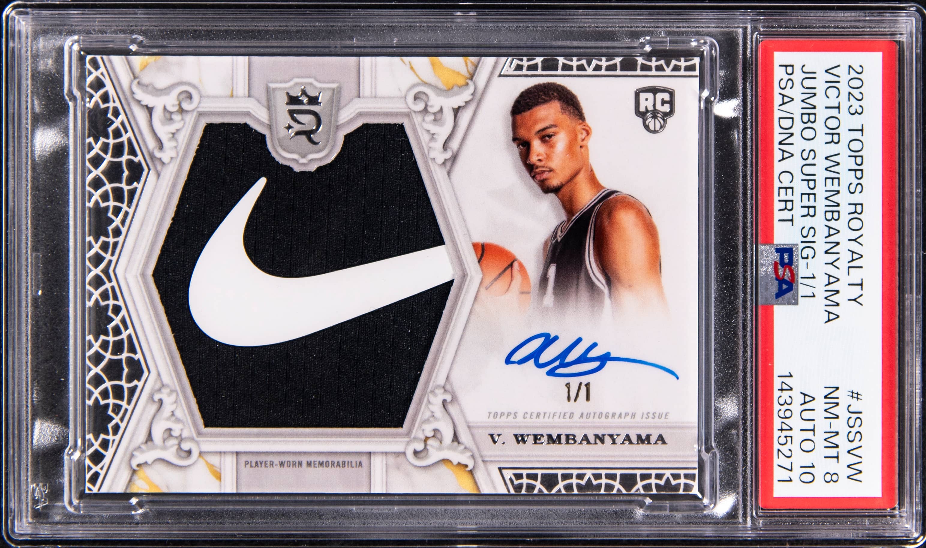 Victor Wembanyama 1/1 Topps Royalty Jumbo Auto Sale