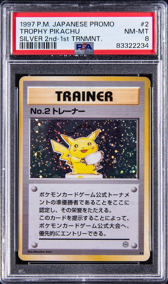 1997 Trophy Pikachu Silver PSA 8 Sells for $359,900
