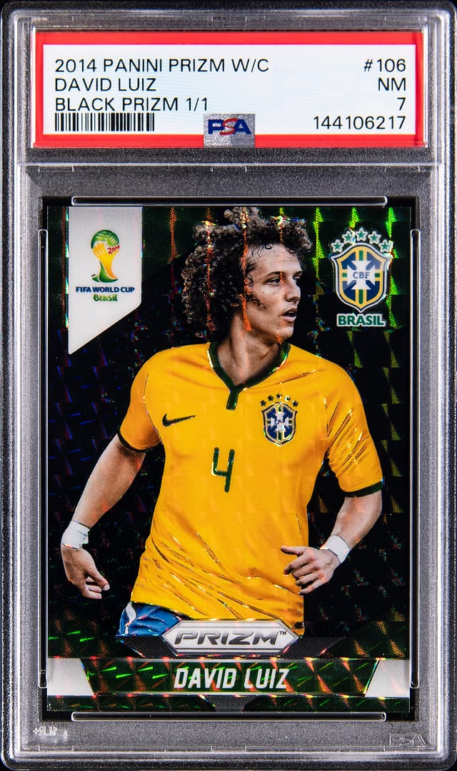 2014 Prizm WC David Luiz Black 1/1 Sells for $12.5K