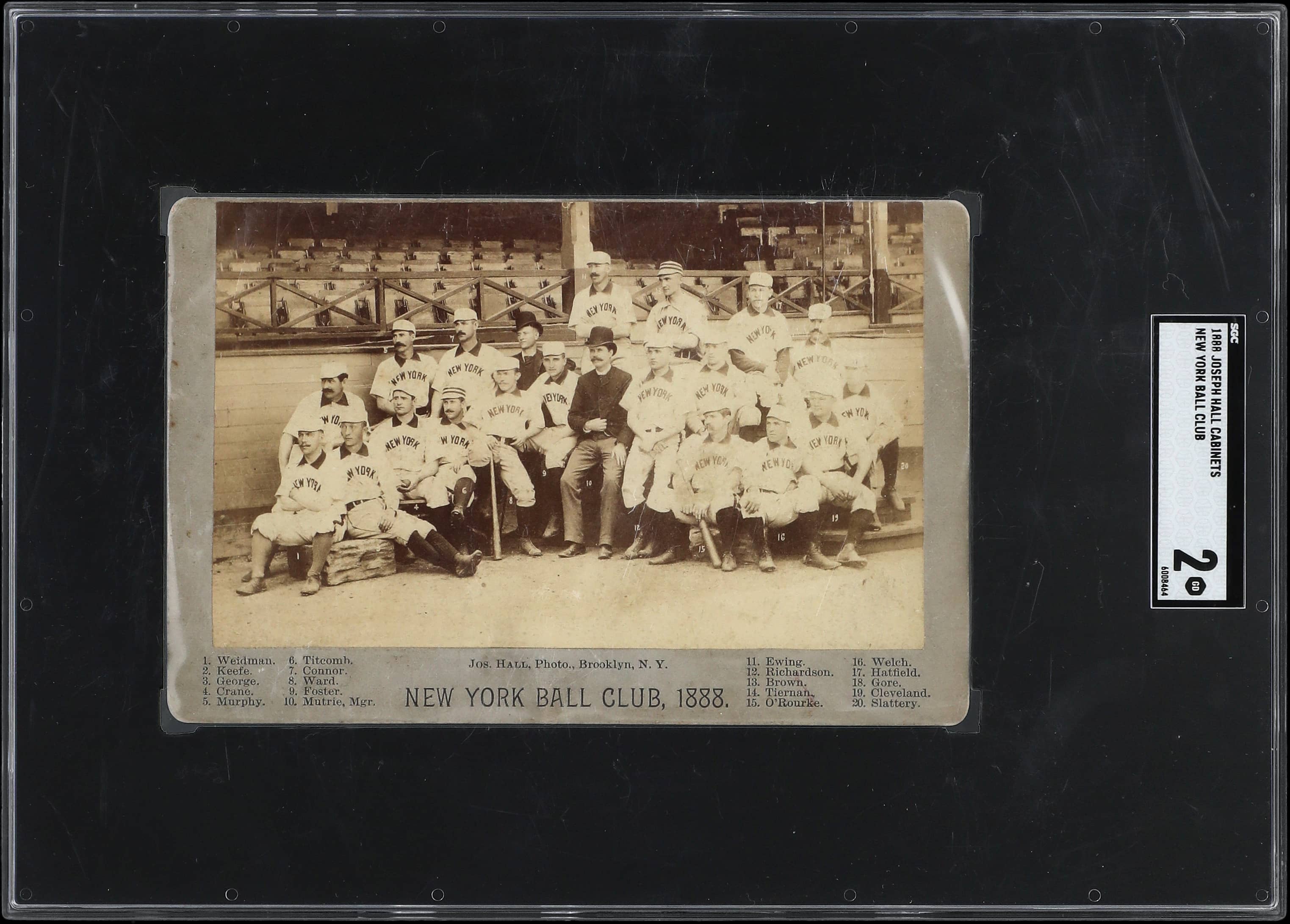 1888 Joseph Hall NY Team Cabinet Sells for $12,200