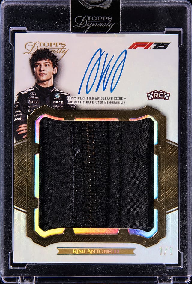 Kimi Antonelli 2025 Topps Dynasty F1 1/1 Sells for $111K