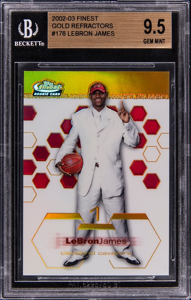 LeBron 2002-03 Finest Gold Refractor BGS 9.5 Sale