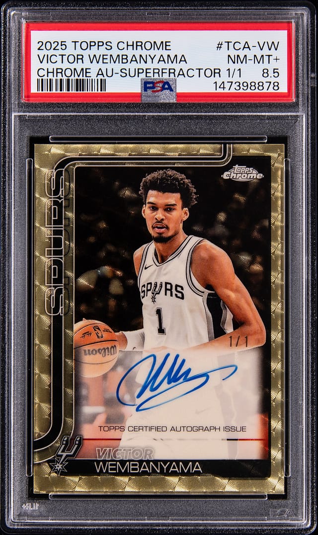 Victor Wembanyama Topps Chrome 1/1 Auto Sells for $488K