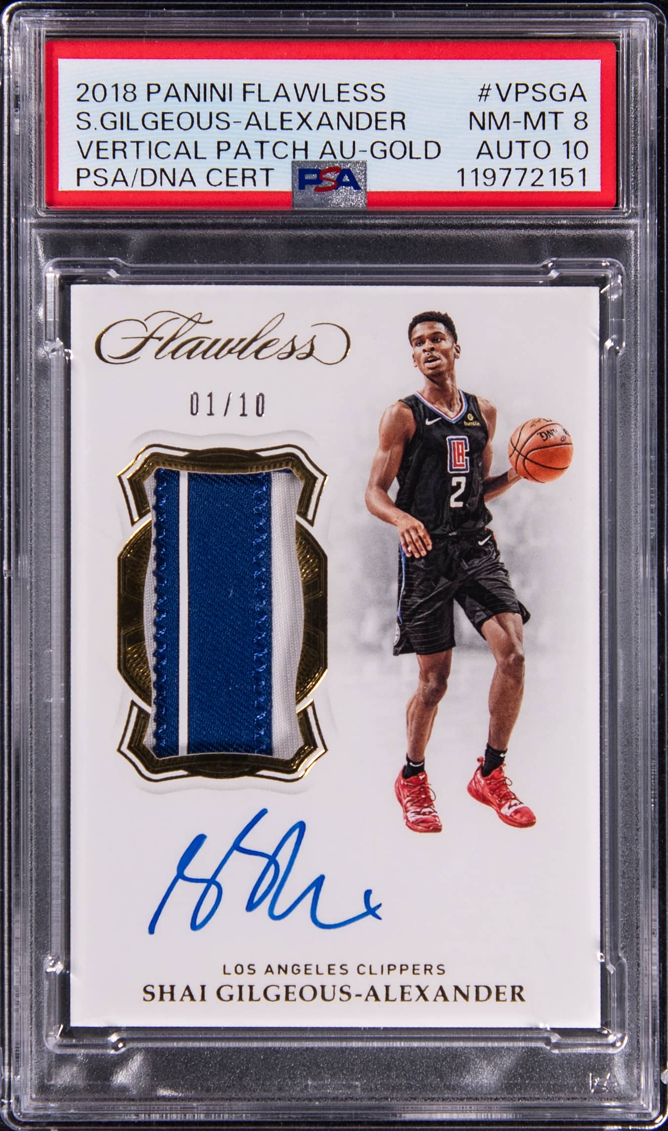 2018-19 Flawless Gold SGA RPA Sells for $81,740