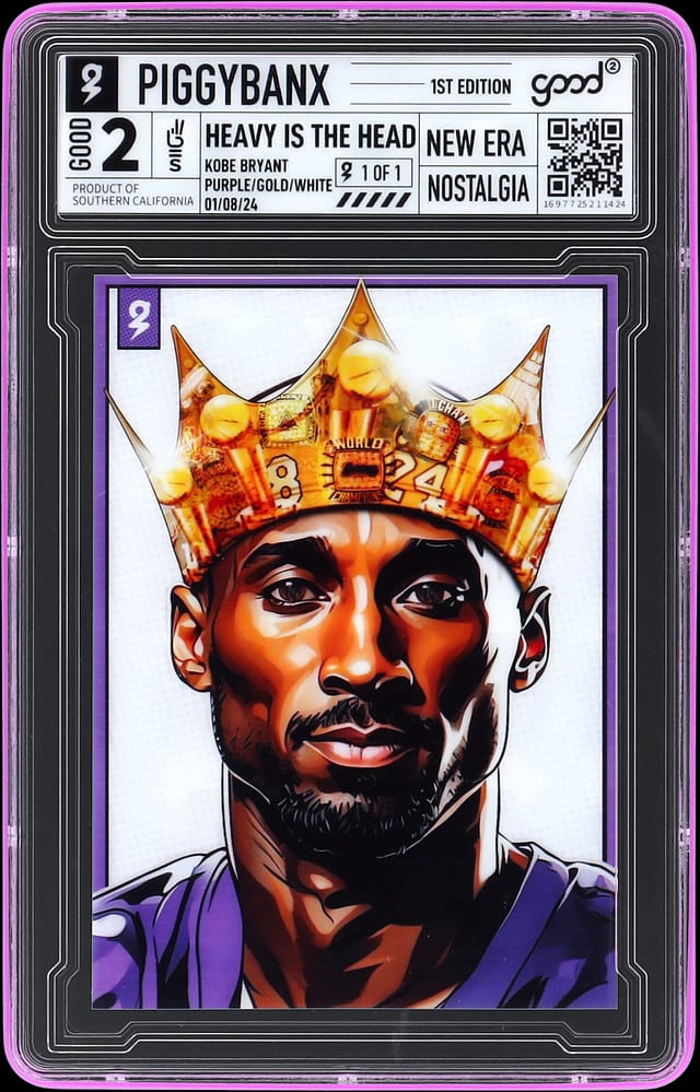2024 PiggyBanx Kobe Bryant 1/1 sells for $21,350