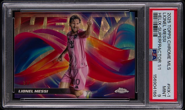 Messi 2025 Topps Chrome MLS 1/1 PSA 9 Sells for $20K