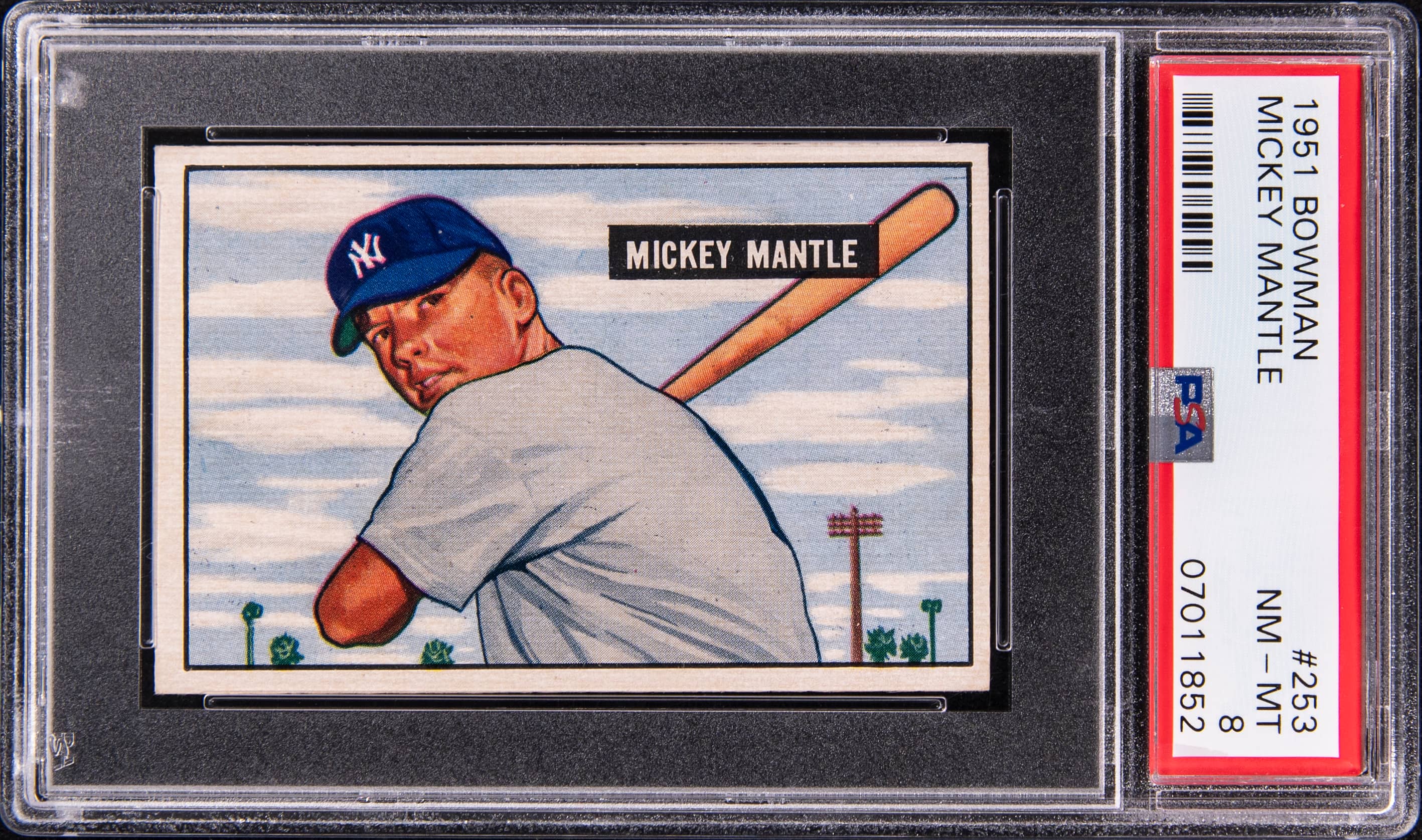 1951 Bowman Mickey Mantle Rookie PSA 8 Sells at Goldin