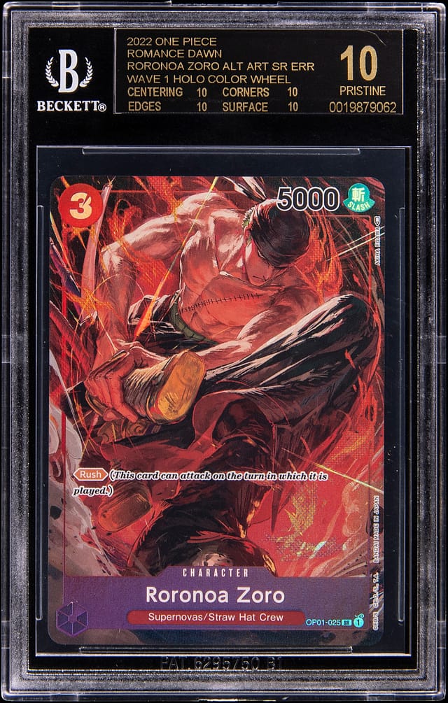 2022 Zoro Romance Dawn BGS Black Label Sale