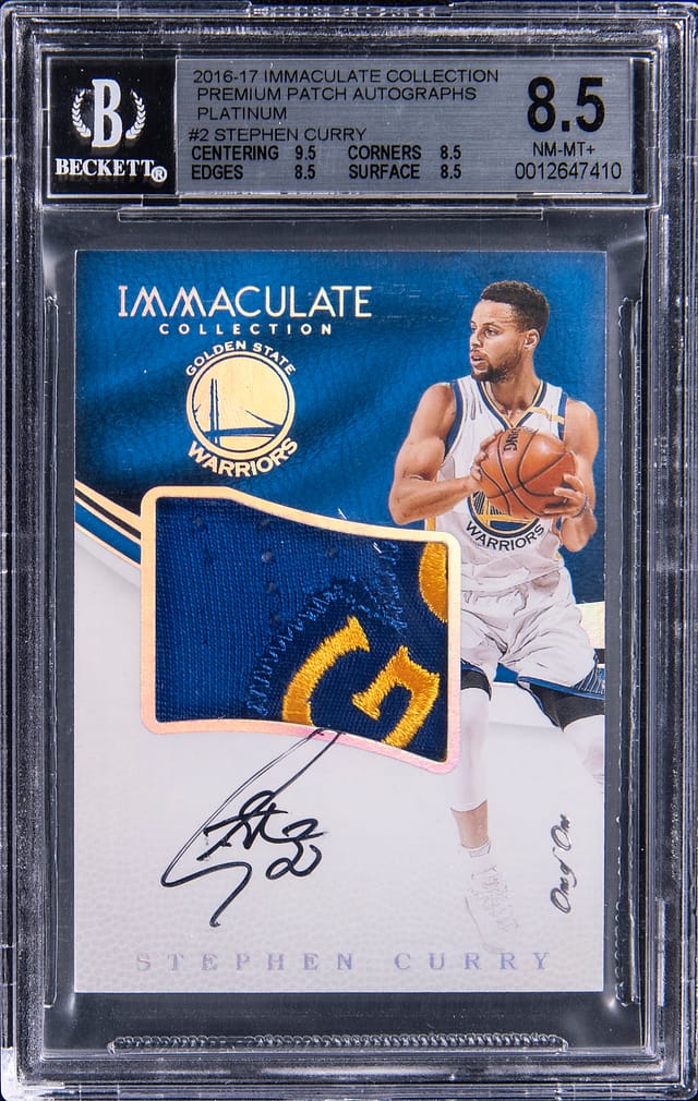 Stephen Curry 2016-17 Immaculate 1/1 Sells for $55K