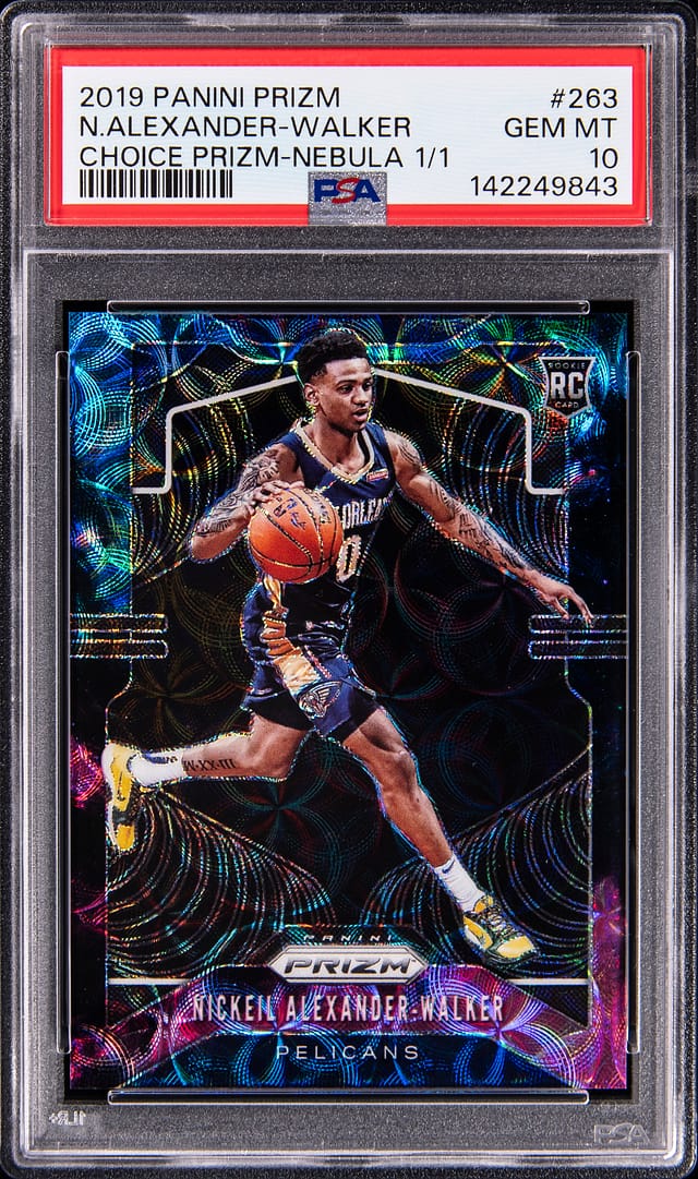 2019-20 Prizm Nebula Nickeil Alexander-Walker PSA 10