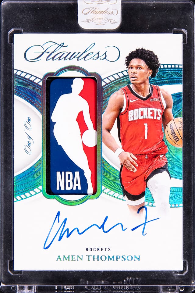 Amen Thompson 2024-25 Flawless Logoman Auto 1/1 sale