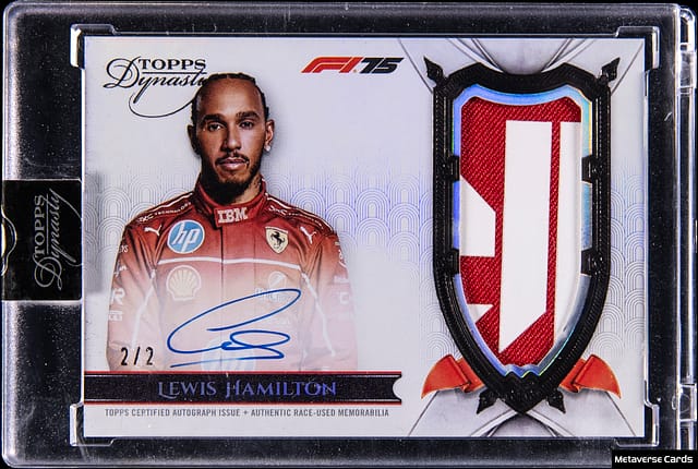 Lewis Hamilton 2025 Dynasty Black Patch Auto /2 Sale